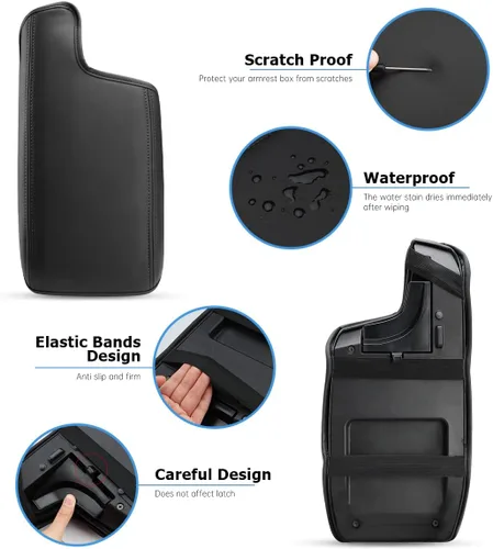 Miniatura 5 de INTGET Funda para reposabrazos de consola central de automóvil para Subaru Crosstrek 2021 2022 2023 2018 2019 2020/Impreza Accesorios 2017-2023 Tapa
