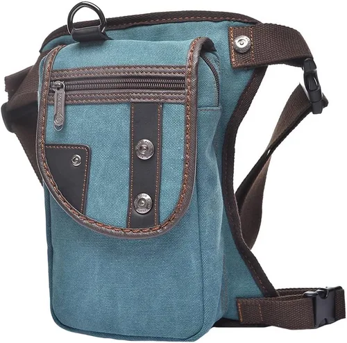 Miniatura 31 de Riñonera táctica al aire libre para hombres y mujeres, bolsa multifuncional para el muslo para motocicleta, bicicleta, senderismo, viajes, pesca