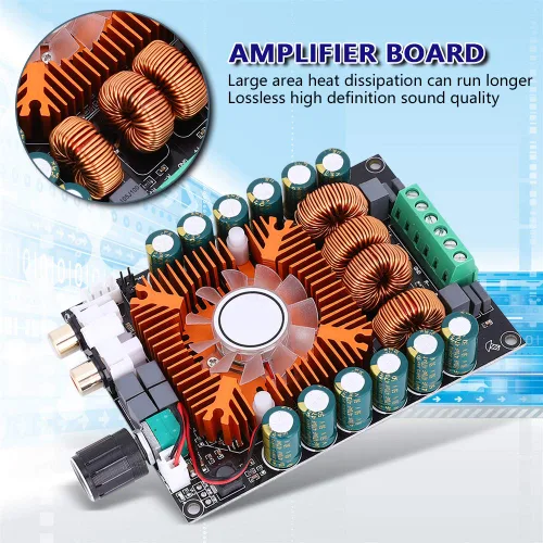Miniatura 7 de Oumefar 160W+160W Digital Audio Power Amplificador Junta de dos canales estéreo inteligente amplificador de potencia HiFi para cine en casa