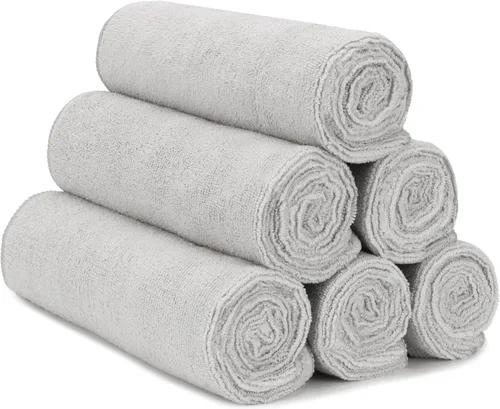 Miniatura 16 de S&T INC. Toallas de microfibra para gimnasio, toalla de yoga para el hogar y bolsa de gimnasio, 16 x 27 pulgadas, paquete de 6