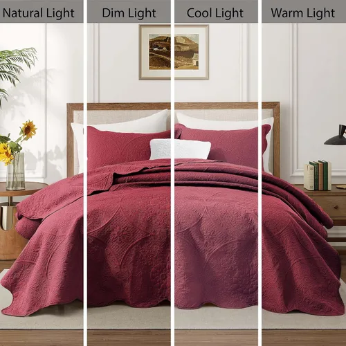 Miniatura 181 de MOONLIGHT20015 Juego de colchas individuales (68" x 86") – Paquete a granel de 10 al por mayor para hoteles, dormitorios de invitados y Airbnbs