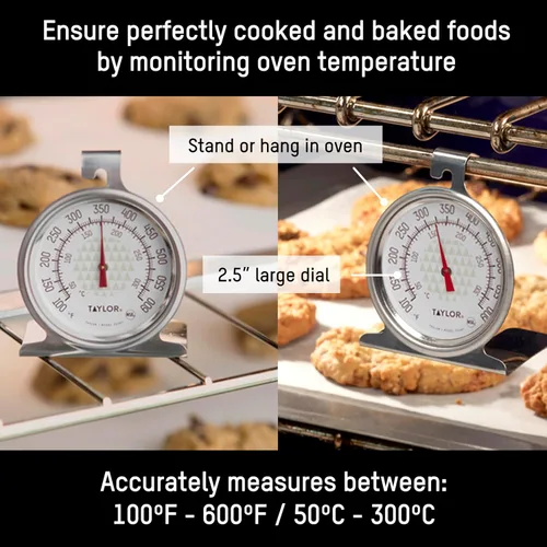 Miniatura 2 de Taylor Termómetro para horno de cocina con esfera grande de 2,5 pulgadas, analógico