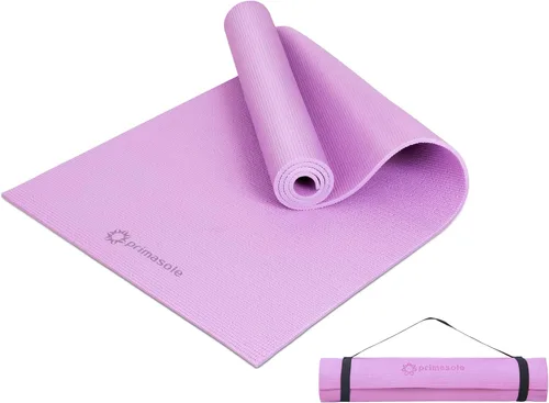 Miniatura 10 de Esterilla de yoga Primasole con correa de transporte para yoga, pilates, fitness y ejercicios en el suelo en casa y gimnasio, antideslizante, 9 gris