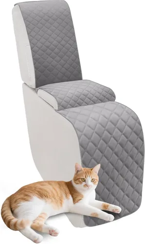 Miniatura 70 de Fundas para sofá modular reclinable, de terciopelo en forma de L, funda de consola central para perros y mascotas, lavable antideslizante, 1 funda