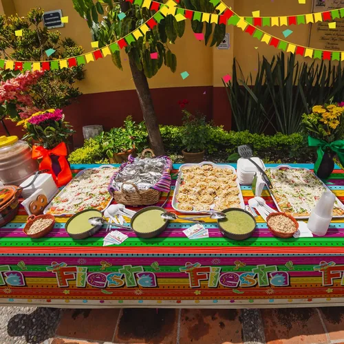 Miniatura 6 de Mantel de 3 piezas de decoración de fiesta mexicana, mantel de plástico impreso con Cinco de Mayo para fiesta, taco, noche, cumpleaños y suministros