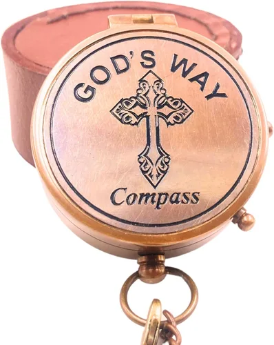 Miniatura 6 de Brújula God's Way - Regalos de bautismo y graduación para niños y hombres, regalos católicos e inspiradores