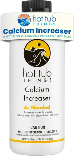 Hot Tub Things Aumento de calcio, potenciador líquido de dureza del agua de spa para bañera de hidromasaje y spa, apoya la longevidad del equipo,