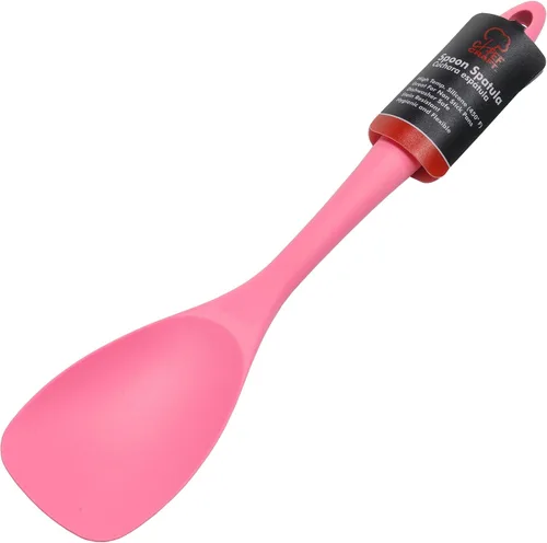 Miniatura 2 de Chef Craft Espátula de cuchara de silicona premium, 11.5 pulgadas, color rosa Rosado