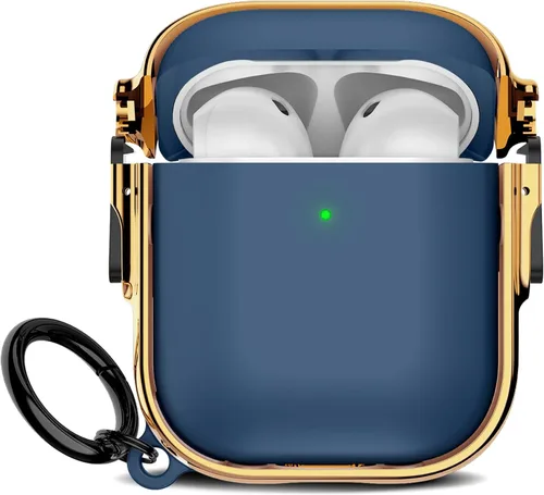 Miniatura 46 de Maxjoy para Funda Linda de AirPods 2 (2019) con Bloqueo de Seguridad, Compatible con Funda de AirPod de 2ª Generación de Mármol para Mujeres