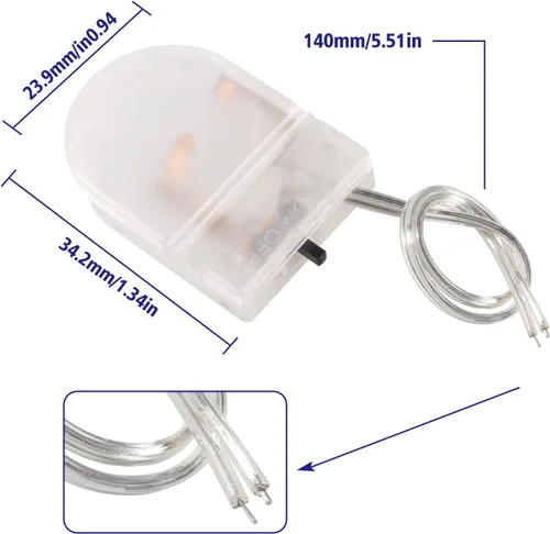 Miniatura 2 de Aobao Soporte de batería CR2032, 15 piezas, soporte de batería CR2032 con interruptor, soporte para celda de moneda, 1 soporte de batería de botón