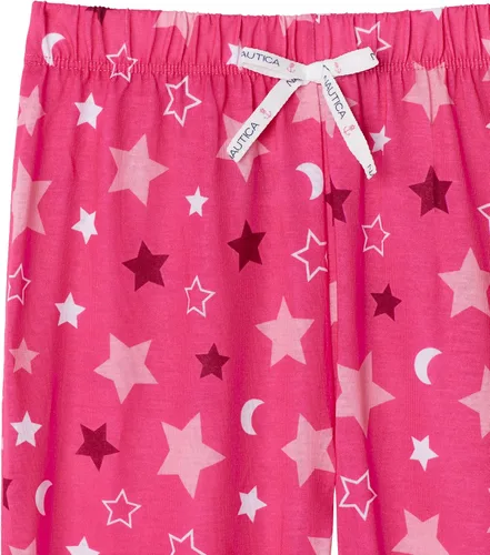 Miniatura 7 de Nautica Conjunto de pantalones de pijama y camisa de dormir para niñas Conjunto de ropa de dormir de 2 piezas superior e inferior para niñas