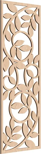 Miniatura 34 de 9 3/8"W x 24 3/8"H x 1/4"T Utica Decorativo Fretwork Madera Paneles de Pared, Abedul
