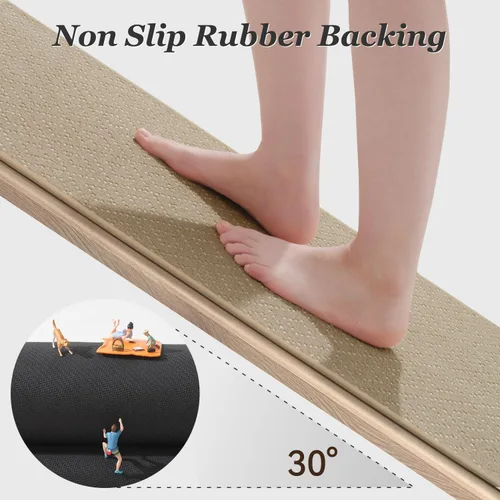 Miniatura 6 de AMOAMI Tapete de baño fino, súper absorbente, antideslizante, parte trasera de goma, tapetes de baño para baño, secado rápido, superficie