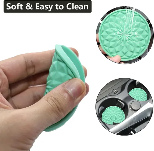 Miniatura 5 de Posavasos para automóvil, portavasos universales impermeables y antideslizantes para automóviles, accesorios para el interior del automóvil, a