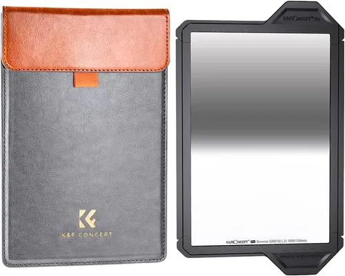 K&F CONCEPT Filtro de lente ND GND16 (4 paradas) de 3.937 x 5.906 in, revestimiento de 36 capas, filtro de densidad neutra graduado duro para lente