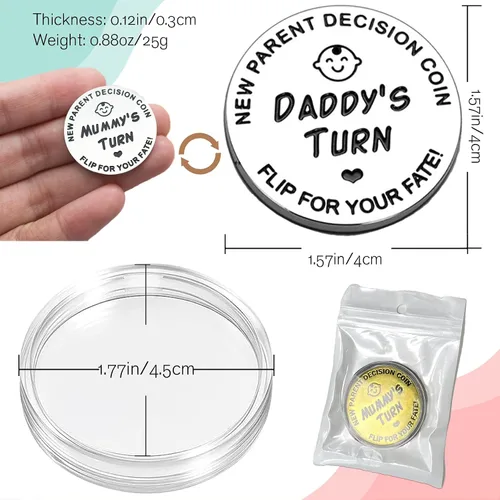 Miniatura 2 de Regalos para baby shower, fichas de decisión para padres para nueva mamá y papá, divertidos regalos para nuevos bebés, regalos para nuevas madres
