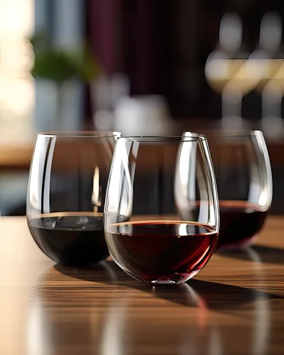 Miniatura 5 de LUXU Vasos sin tallo (juego de 2) de 20 onzas, copas de vino transparentes, vasos de whisky de cristal, copas de agua grandes, cristalería