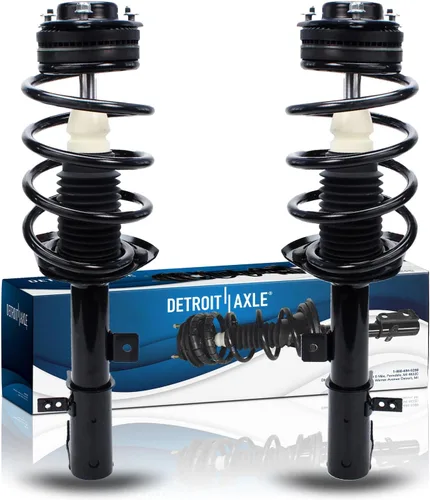 Miniatura 45 de Detroit Axle - Puntales 4WD para Ford Expedition Lincoln Navigator 1997-2002, 4 puntales completos con muelle helicoidal delantero trasero 1998 1999