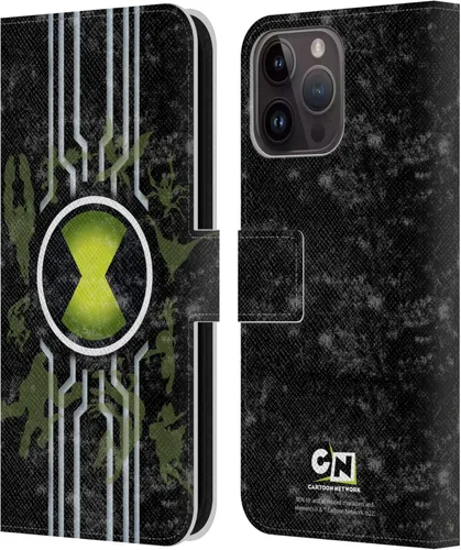 Head Case Designs Funda de piel con licencia oficial de Ben 10: Alien Force Omnitrix Graphics compatible con Apple iPhone 15 Pro Max