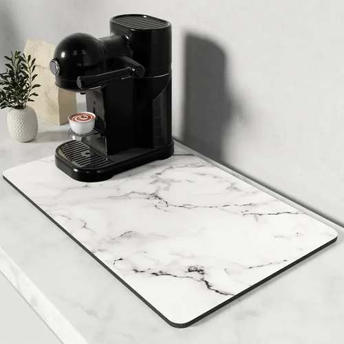 Miniatura 62 de Rnivvi Tapete de secado de platos para encimera de cocina, 16 x 18 pulgadas, bonita almohadilla de secado absorbente resistente al calor con goma