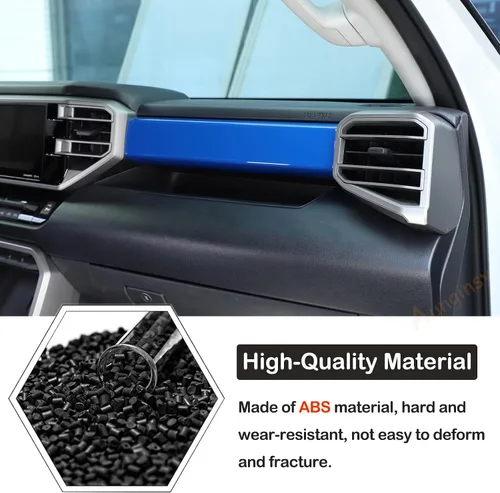 Miniatura 3 de Aunginsy Tiras de Panel de Salpicadero de Control Central Compatibles con Toyota Tundra/Sequoia 2022-2025 Moldura de Consola Central de Coche