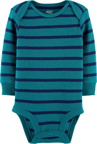 Miniatura 2 de Simple Joys by Carter's Unisex Babies' Long-Sleeve Thermal Bodysuits, Pack of 4