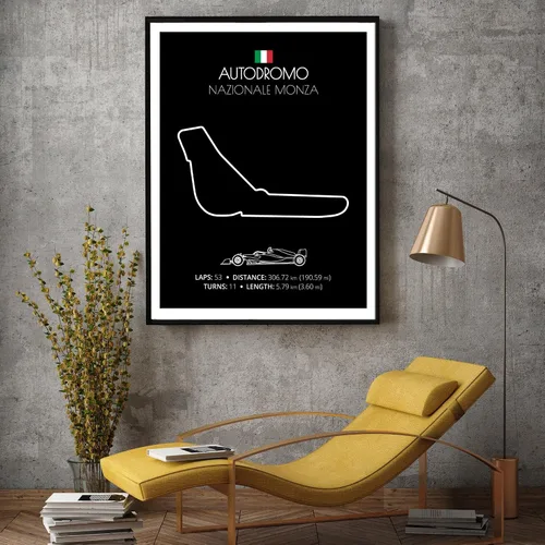 Miniatura 86 de Custom Car Posters Póster hecho a mano compatible con Autodromo Enzo e Dino Ferrari (Imola, Italia), póster de pista de carreras diseñado