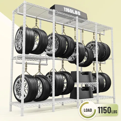 Miniatura 12 de Raybee Perchero para ropa con cubierta, perchero para colgar ropa, armario portátil, ajustable, 1150LBS, 18" de profundidad x 76" de ancho x 77