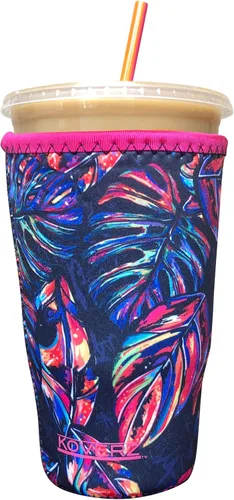 Miniatura 12 de Funda Koverz para café helado, funda aislante de neopreno para taza, se ajusta a una taza de café de 32 Oz., lavable y reutilizable, accesorios