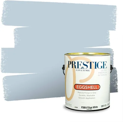 Miniatura 399 de Pintura Exterior + imprimación PRESTIGE, todo-en-uno, 1 galón, acabado mate, color comparable al Valspar* Royal Gray* VS151-Gris real