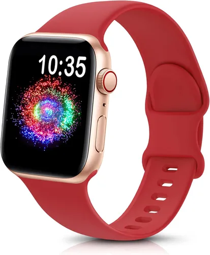 Miniatura 27 de TreasureMax - Correa deportiva compatible con Apple Watch de 38, 40, 41, 42, 44, 45, 46 y 49 mm, correa de silicona suave compatible con Apple Watch