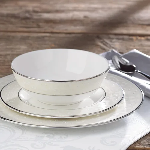 Miniatura 22 de Lenox Platillo Opal Inocencia, blanco