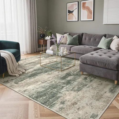 Miniatura 39 de GENIMO Alfombra antideslizante de 2 x 6 pies, lavable para pasillos de cocina, alfombras de cocina modernas abstractas, alfombra ligera de pelo bajo