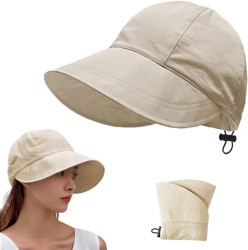 Miniatura 10 de huablo UPF 50+ Womens Sun Hat Wide Brim Sun Hat UV Protection Hiking Fishing Hat Adjustable Head Circumference for Easy Carry Negro