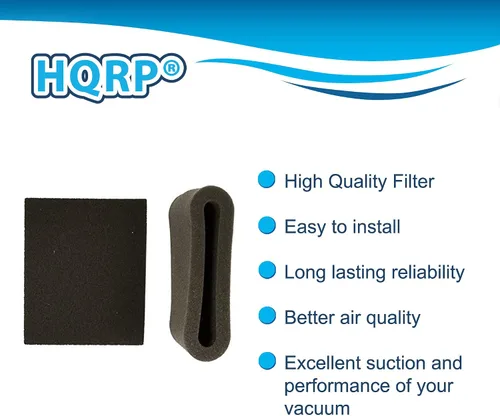 HQRP Juego de 2 filtros compatibles con aspiradoras verticales Bissell Lift-Off Revolution Pet 3760, 37602, 37603, 37604, 37605, 3760H, 3750, 4220,