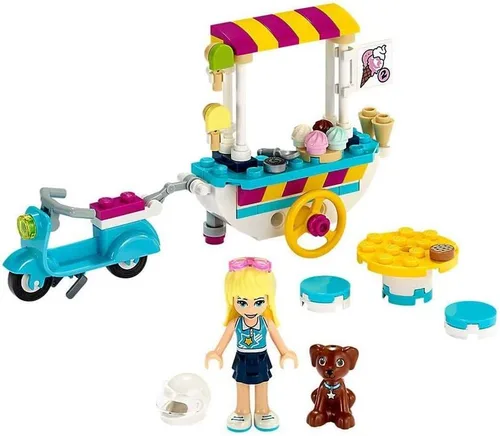 Miniatura 3 de LEGO Friends Ice Cream Cart 41389 Kit de construcción, con la muñeca Friends Stephanie, nuevo 2020 (97 piezas)