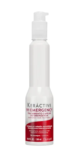 Nutrapel Keractive 911 Tratamiento de emergencia para el cabello, loción, sin perfume, 10.1 onzas líquidas, unisex, adultos, hombres y mujeres con