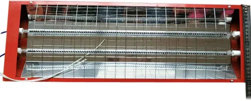 Miniatura 5 de Xuthusman 2 unids 2KW Spray Baking Booth Infrarrojos Pintura Curado Lámpara Tubo Cabina Hornear Lámpara de Fibra de Carbono Auto Calefacción Luz