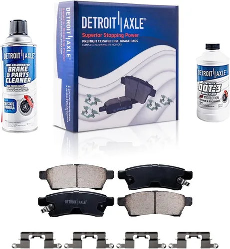 Miniatura 14 de Detroit Axle - Kit de freno trasero para Toyota Tacoma 2005-2019 de 6 orejetas, tambores de freno de disco, zapatas de freno semi-metálicas