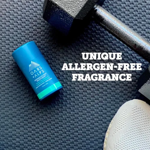 Miniatura 9 de Oars + Alps Desodorante sin aluminio para hombres Protección contra olores de larga duración, transparente y libre de residuos blancos