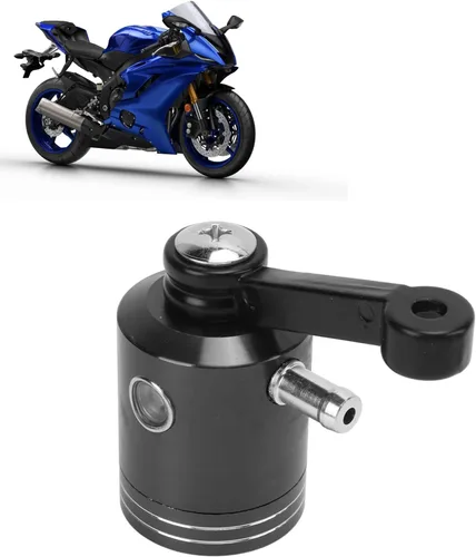 Miniatura 8 de Keenso Depósito de freno de motocicleta, depósito de freno delantero de motocicleta de aleación de aluminio para (negro)