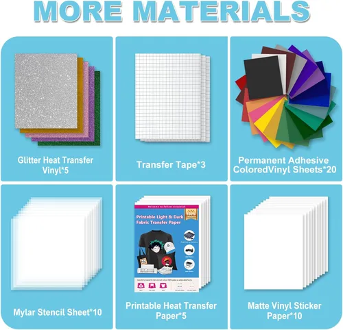 Miniatura 4 de Cutaswish El paquete esencial para proyectos de manualidades de bricolaje: kit de accesorios de manualidades de vinilo todo en uno para máquina
