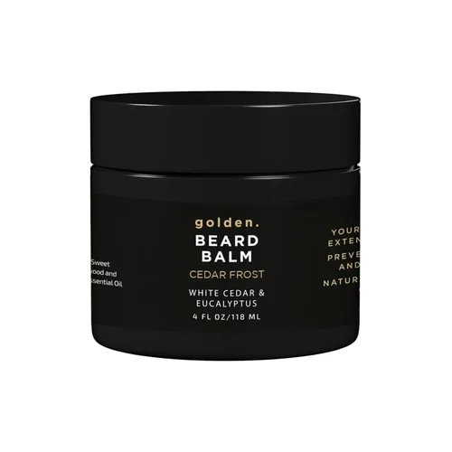 Miniatura 7 de Golden Grooming - Bálsamo para barba – Domina los flaways y promueve un crecimiento más grueso, cera de peinado natural con manteca de karité