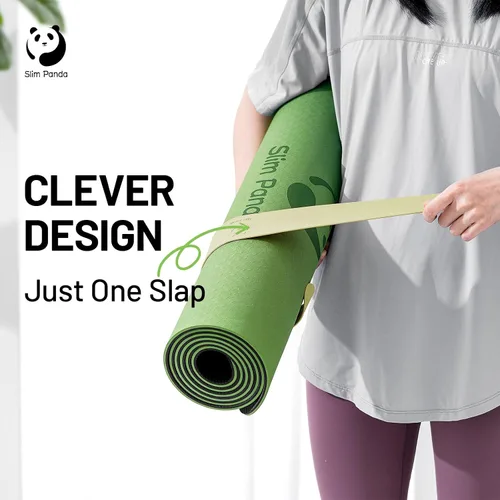 Miniatura 2 de Slim Panda Yoga Mat Strap Slap Band, One Snap Keeps Mats Tightly Rolled, Heavy-Duty Clasp Fits Most Size Mats(24" L X 2" W)