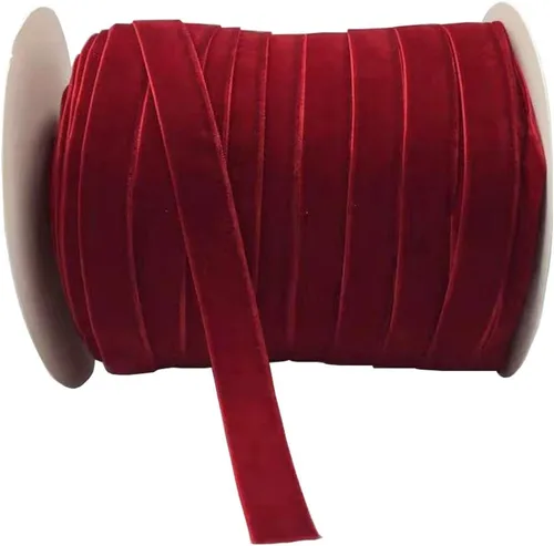 Miniatura 47 de Bobina de cinta de terciopelo de 10 yardas, disponible en muchos colores (Beige, 1 1/2 pulgadas)