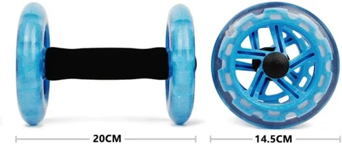 Miniatura 2 de XENITE Core Wheels - Rodillo de entrenamiento de fuerza dinámica y abdominales, juego de 2 ejercicios dinámicos para mejorar la fuerza del núcleo