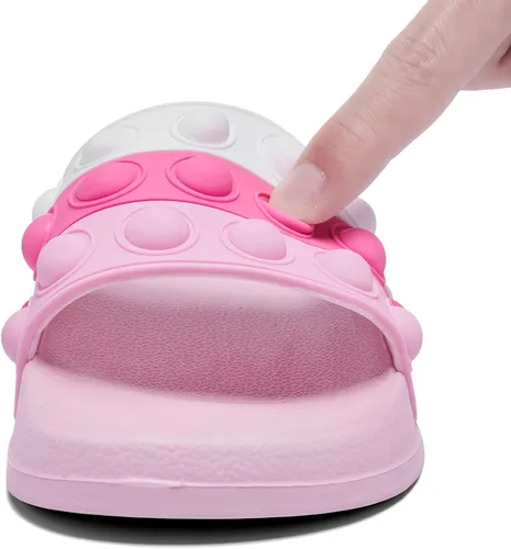 Miniatura 3 de Engtoy Sandalias para niños y niñas, unisex, ligeras, antideslizantes, puntera abierta, cómodas, para ducha, playa, divertidas sandalias