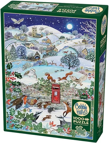 Miniatura 5 de Rompecabezas de 1000 piezas de Cobble Hill - Gatos navideños - Póster de muestra incluido
