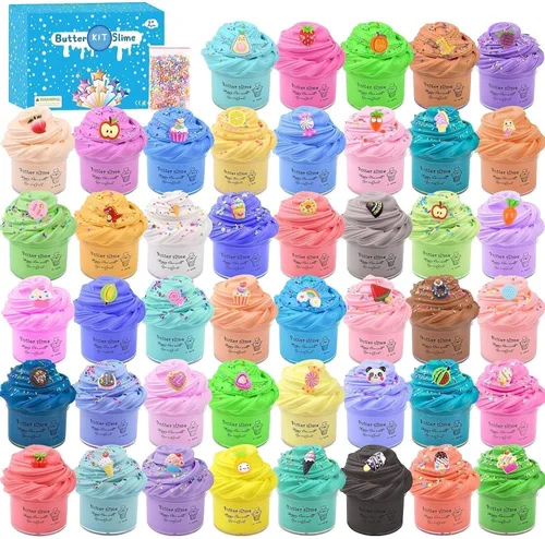 Miniatura 9 de Cloud Slime - Paquete de 15 fundas coloridas para niñas y niños, suministros divertidos de recuerdos de fiesta, kit de slime a granel perfumado