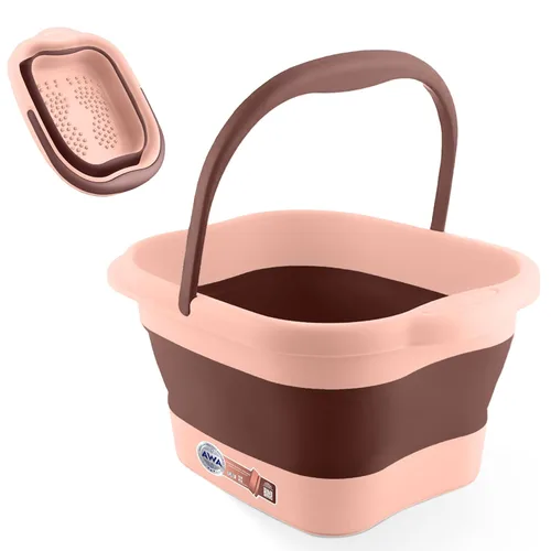 Miniatura 11 de Tina de remojo para pies para remojar los pies, tina plegable para pies, tina de baño para remojo de pies con nodos de masaje, cubo grande de spa